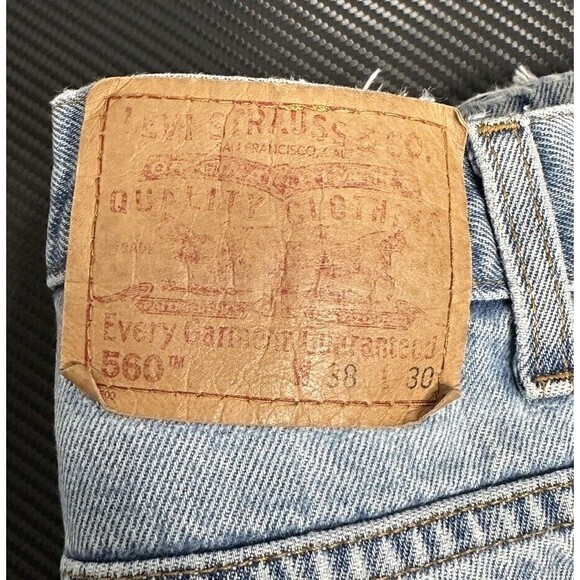 Levis 560 Jeans‎ Loose Tapered Vintage Made in USA Tag 38x30 - Picture 1 of 9